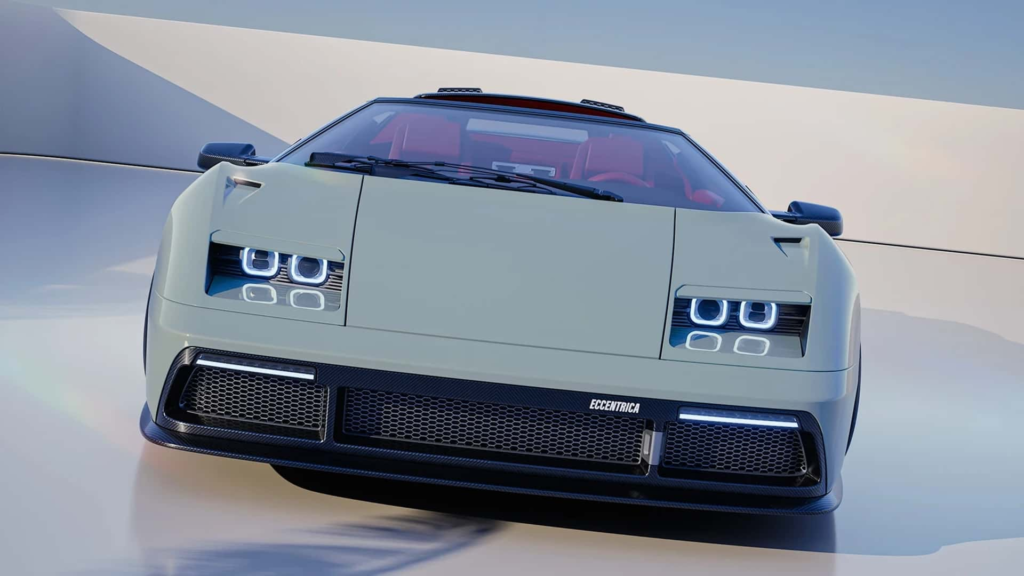 Eccentrica Unveils V12 Diablo Roadster Restomod with 550 HP and a Manual Gearbox